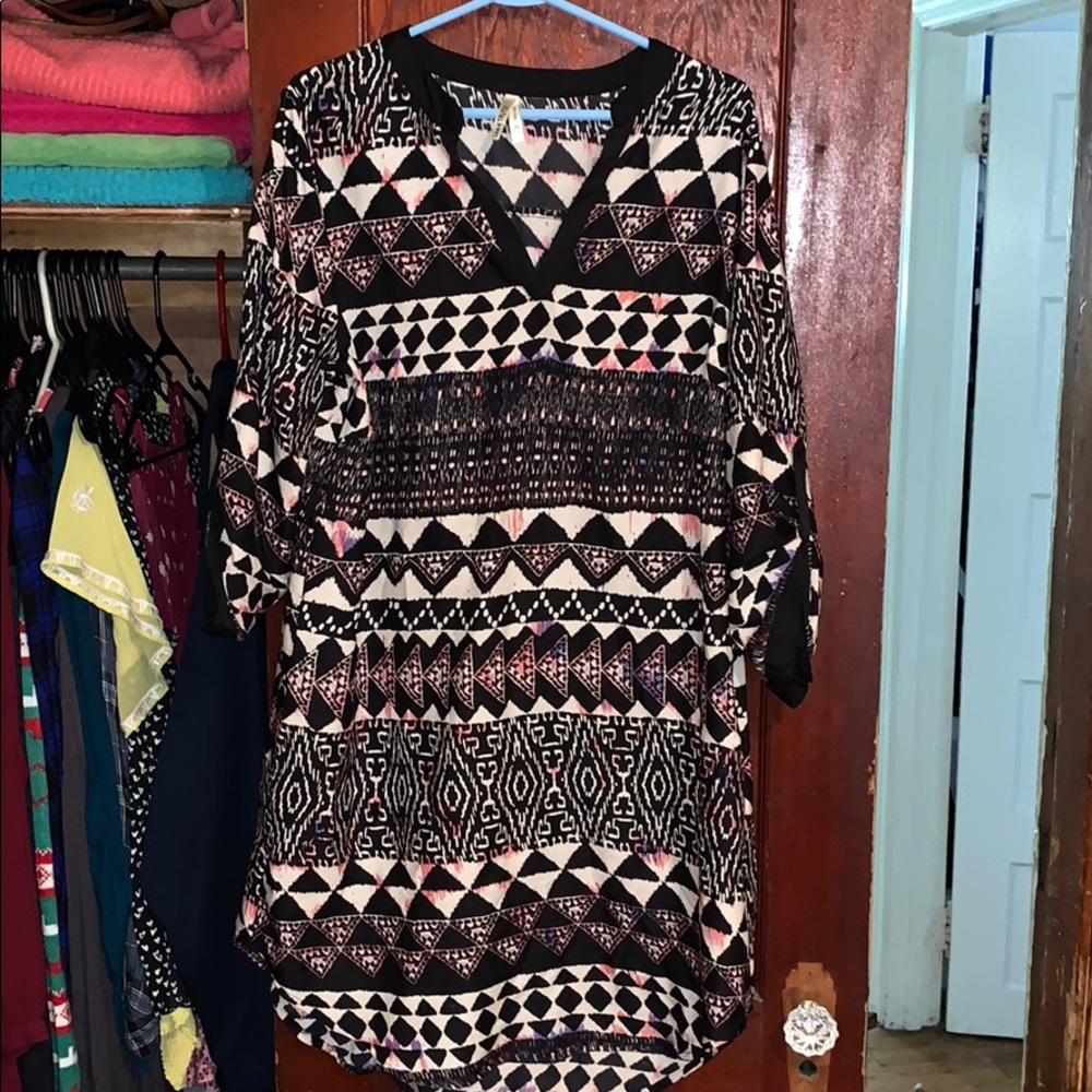 Funky Geometric Print Dress/Tunic